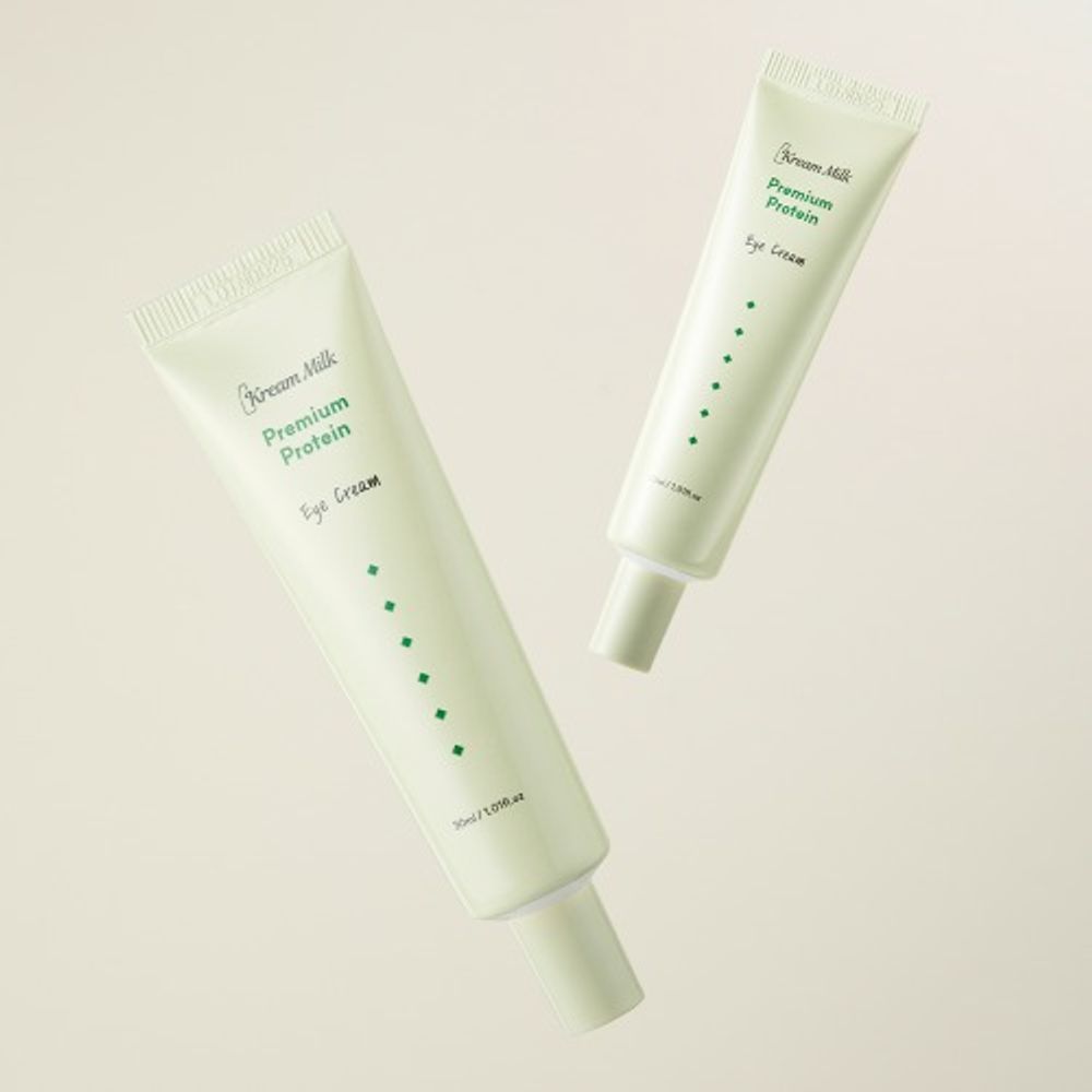 [KREAM MILK] Premium Protein Eye Cream 30ml – Collagen Boost, Wrinkle Care, Elasticity with Hydrolyzed Rice Protein & Adenosine - Made in Korea